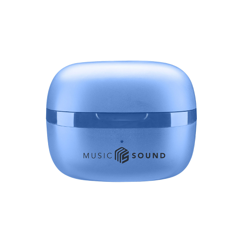 CELLULAR LINE 467929 Music Sound Flow Bluetooth Ακουστικά TWS με Θήκη Φόρτισης Μπλε